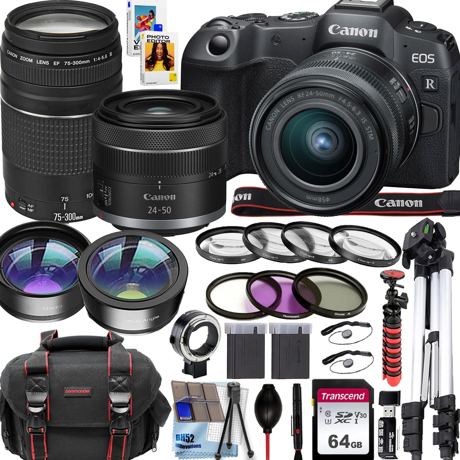 Cámara Canon EOS RP Mirrorless 4K con Lentes y Accesorios miniatura 1