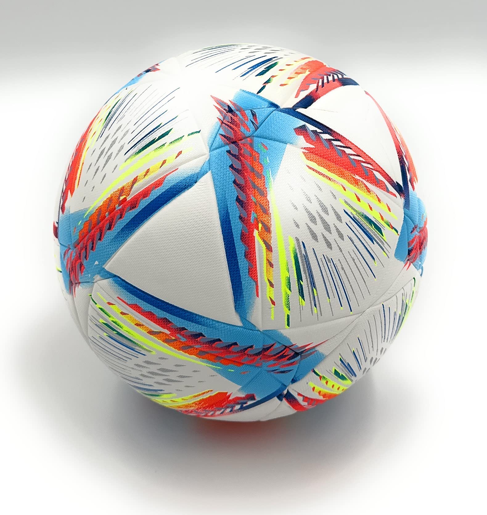 World Cup Quality League Soccer Ball Thermally Bonded Match Ball Seamless Stitching- Official Match Weight- Professional European League Grade Leather- Pelota de Futbol Glow in the Dark - 3
