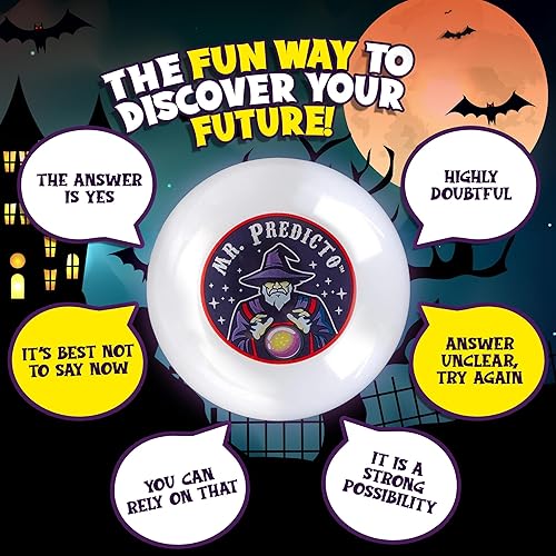 Miniatura 5 de Mr. Predicto - Bola de cristal de adivinador – Juegos de Halloween para niños, haz una pregunta y él habla respuesta, disfraz perfecto de