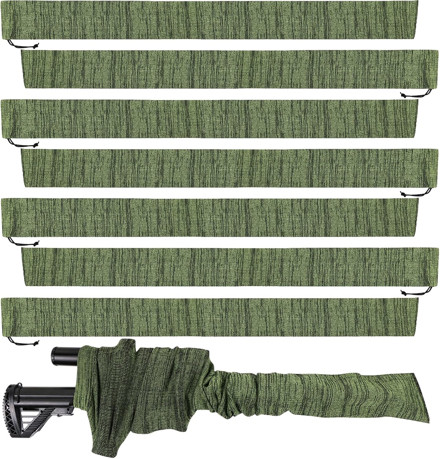 8-Pack/4-Pack Gun Sock Silicone Treated Rifle Socks 52" Anti-Rust Tactical Outdoor Shooting Hunting Sack Storage Bag
