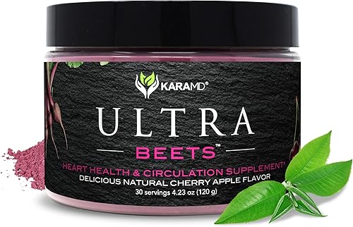 KaraMD UltraBeets | Delicioso superalimento en polvo de remolacha | Natural apto para veganos, sin OMG y sin gluten, suplemento potenciador de óxido