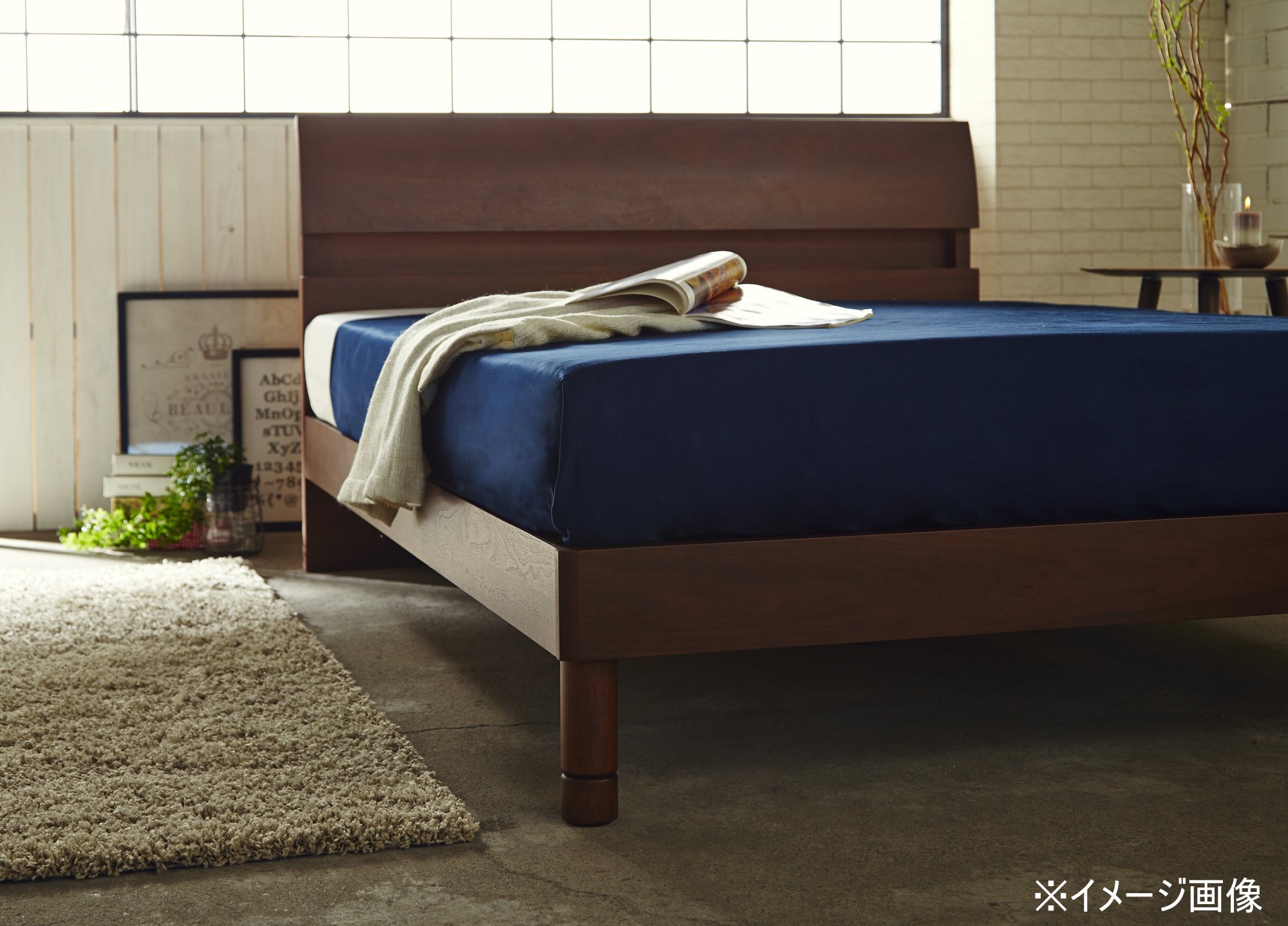 Amazon｜大川家具 関家具 ベッド シングル フレームのみ ブラウン 