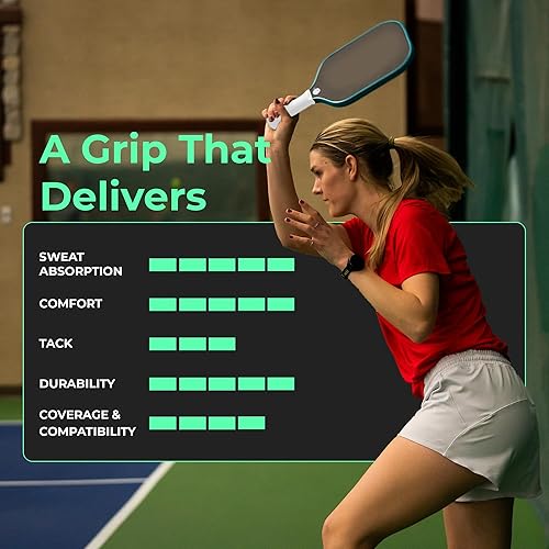 Miniatura 5 de ADV Felttac - Cinta de agarre de pickleball suave, muy duradera, absorbente de sudor, cinta de agarre de pickleball seca y cómoda, fácil de usar y