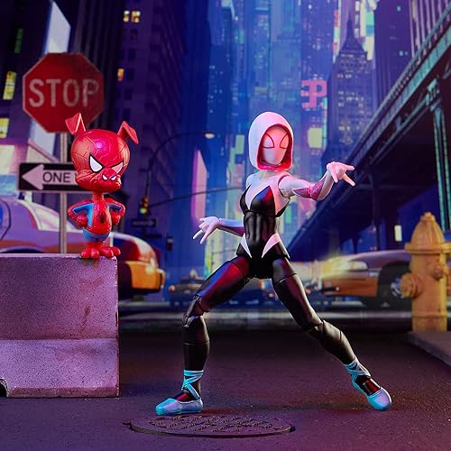 Miniatura 5 de Spider-Man Hasbro Marvel Legends Series Into The Spider-Verse Gwen Stacy - Figura de acción coleccionable de 6 pulgadas, con figura miniatura de