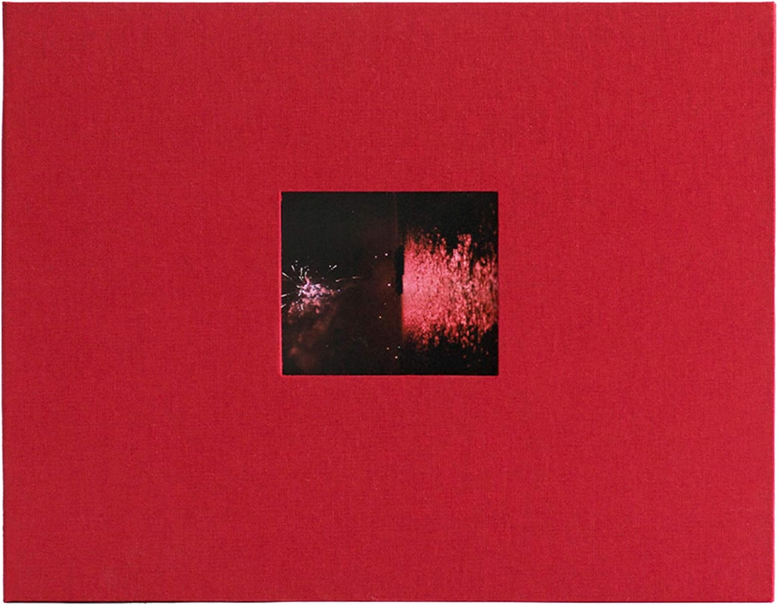 Newport 8.5" x 11" Refillable Scrapbook, Ideal for Wedding Albums and Baby Books, Red