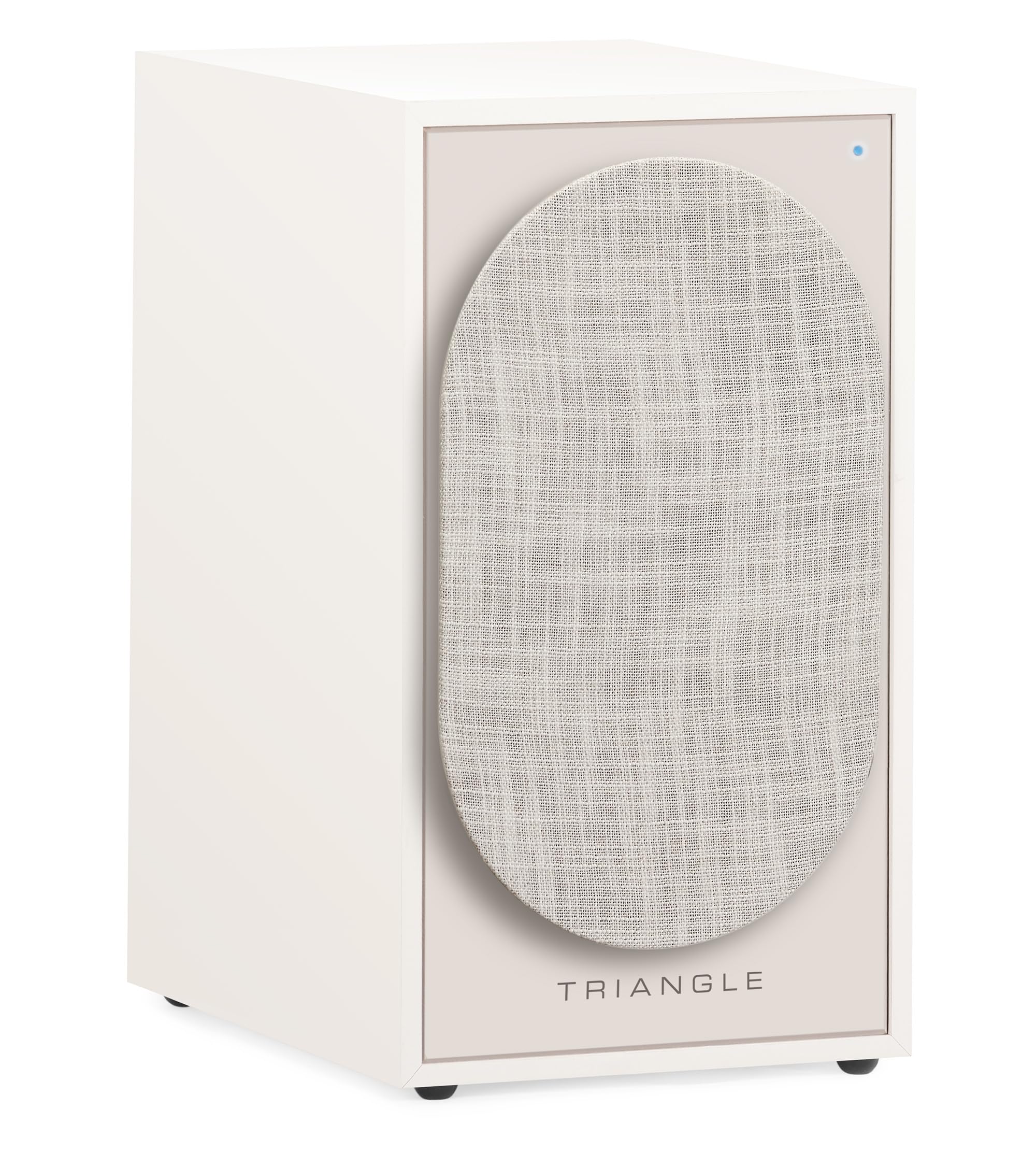 Triangle - Enceintes Actives BOREA BR02 Connect - Enceintes Bibliothèque Bluetooth avec Amplificateur 2X 50W - Audio HD - Entrées Phono/Platine TV Arc & USB - 176 x 310 x 274 mm - Crème (Paire)