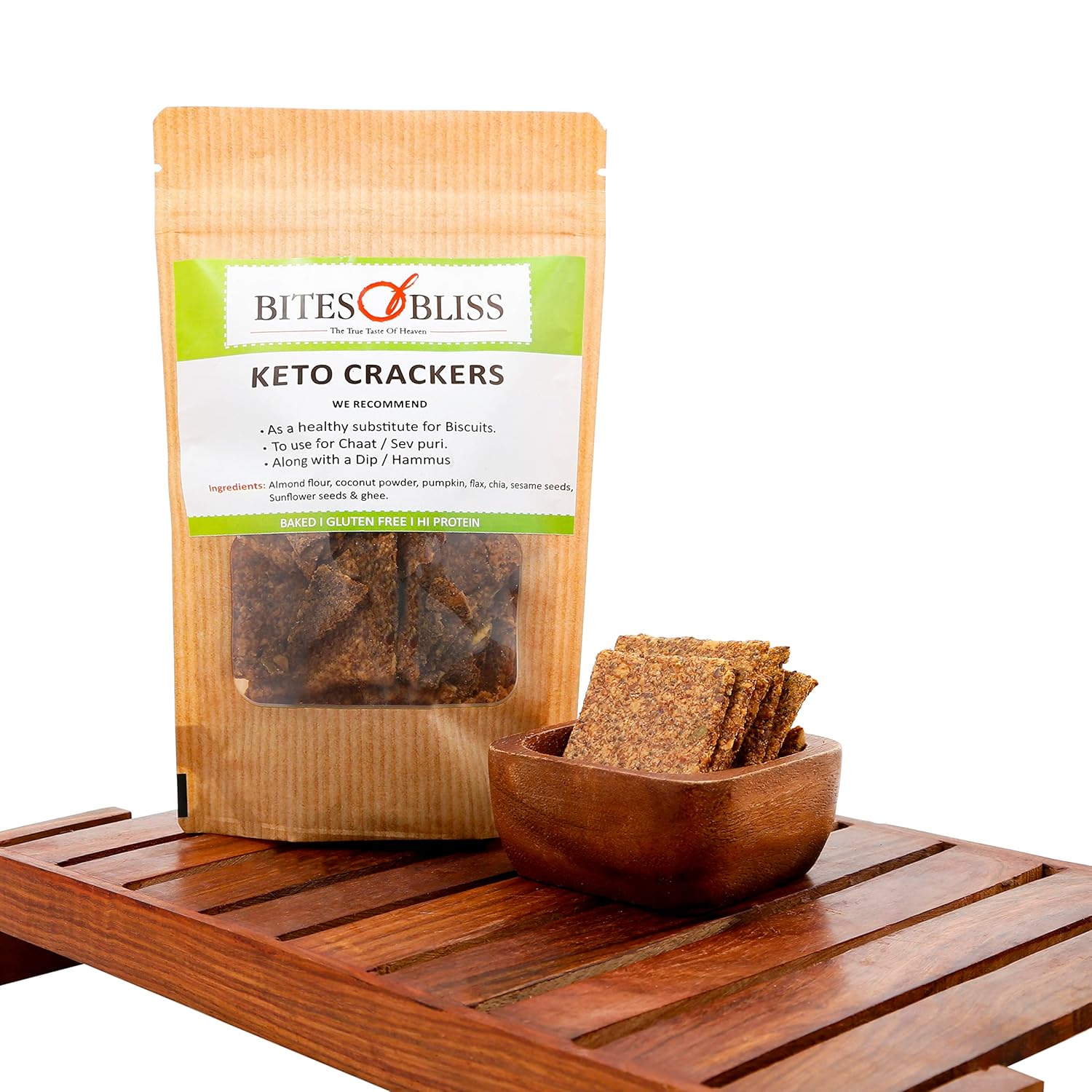 Bites of Bliss Keto Seedy Almond Crackers 125g | Keto | No A… Bites of Bliss Keto Seedy Almond Crackers 125g | Keto | No A…