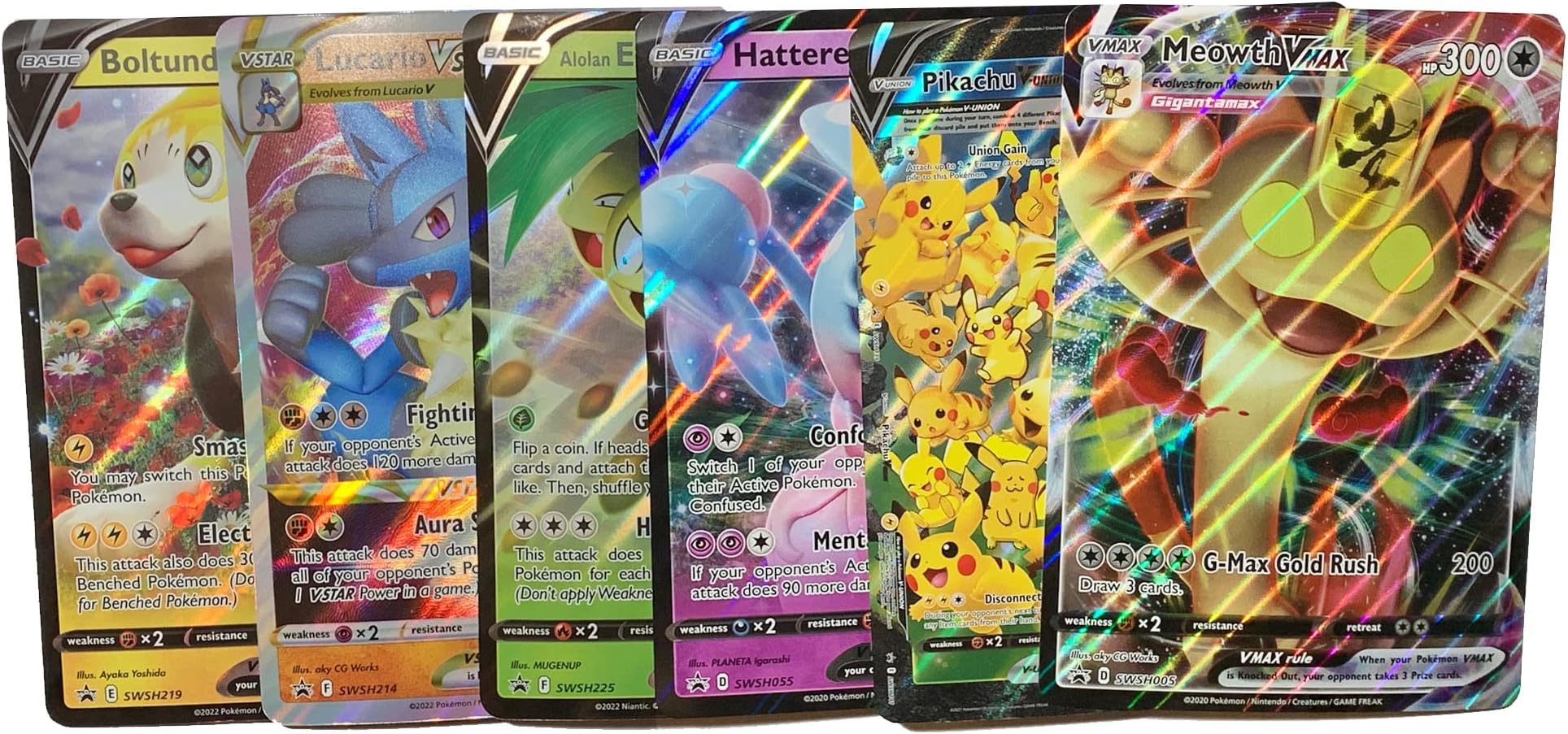 Pokemon - Random Jumbo Card Lot - x6 (Selection Varys) V - VMAX - VSTAR - V Union - EX