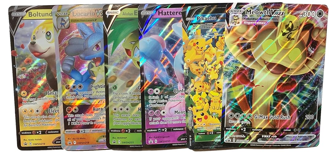 Pokemon - Random Jumbo Card Lot - x6 (Selection Varys) V - Vmax - Vstars - V Union