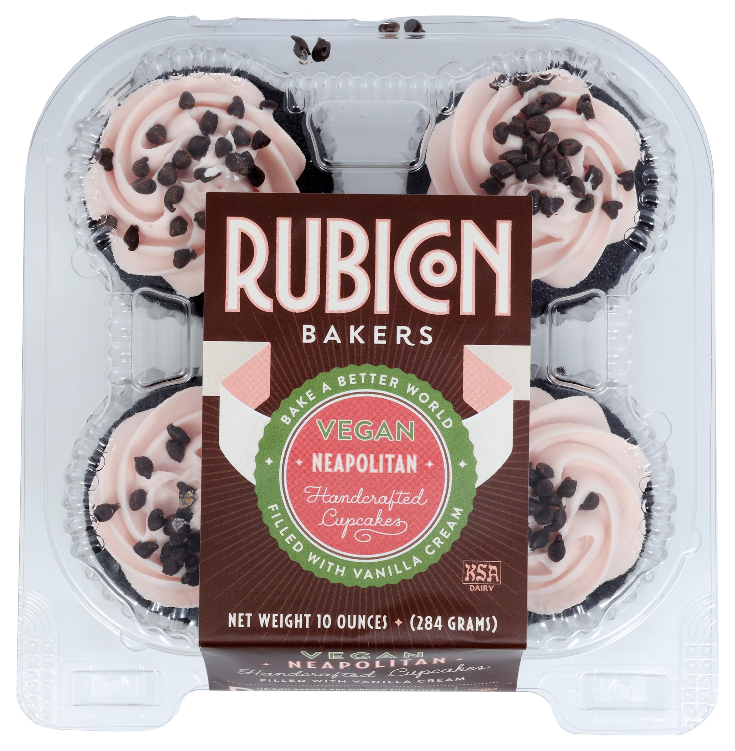 Rubicon Bakery Neapolitan Cupcakes 4 Count, 10 OZ | Grocery Pickup