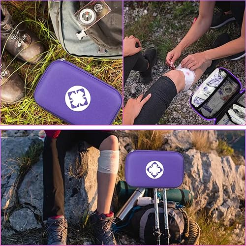 Miniatura 3 de 275 kits de primeros auxilios de viaje para artículos de preparación para emergencias de automóvil, kit esencial para accidentes urgentes, equipo de