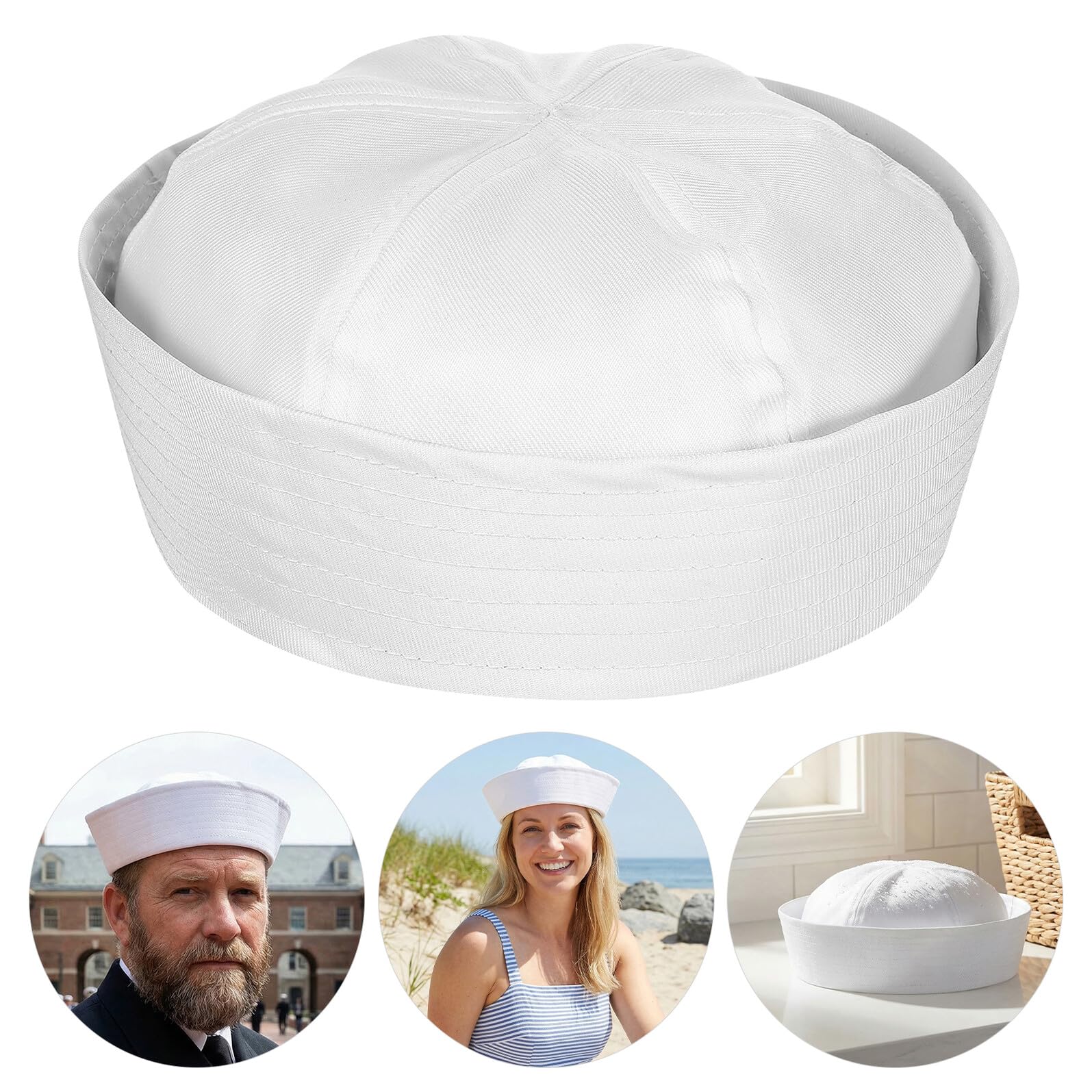 Ciieeo 5 Pezzi Cappelli da Marinaio per Adulti Cappello Capitano Yacht per Costume Nautico Accessorio per Halloween Feste in Spiaggia e Pool Party