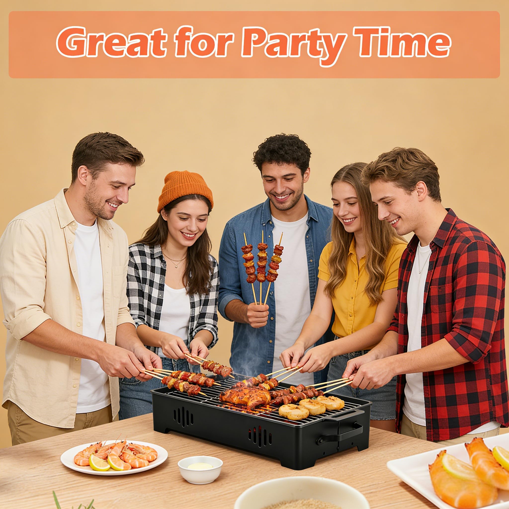 BBQ Warmhalteplatte, Fleischwarmhalter FüR Grillen, Warmhaltebehälter für Essen & Grillgut, Speisenwärmer für Grillabende, Aluminium Grill-Heizplatte Antihaft, Warmhaltebehälter für Grillparty