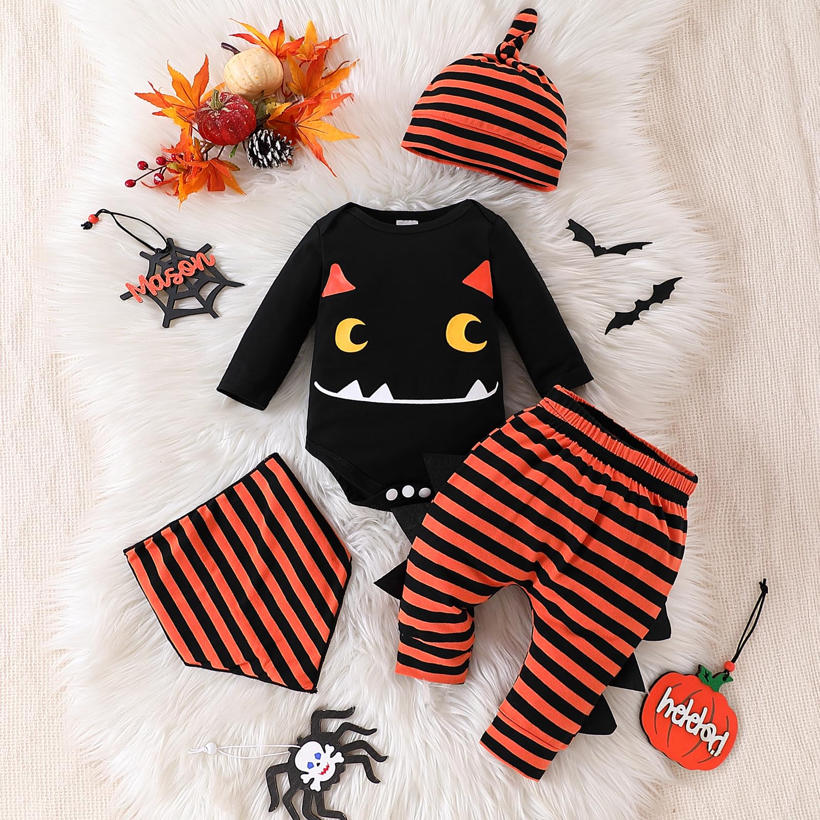 Costume Halloween Neonato - Vestito Zucca, Tutina, Pagliaccetto, My First Halloween, Abito, Completino
