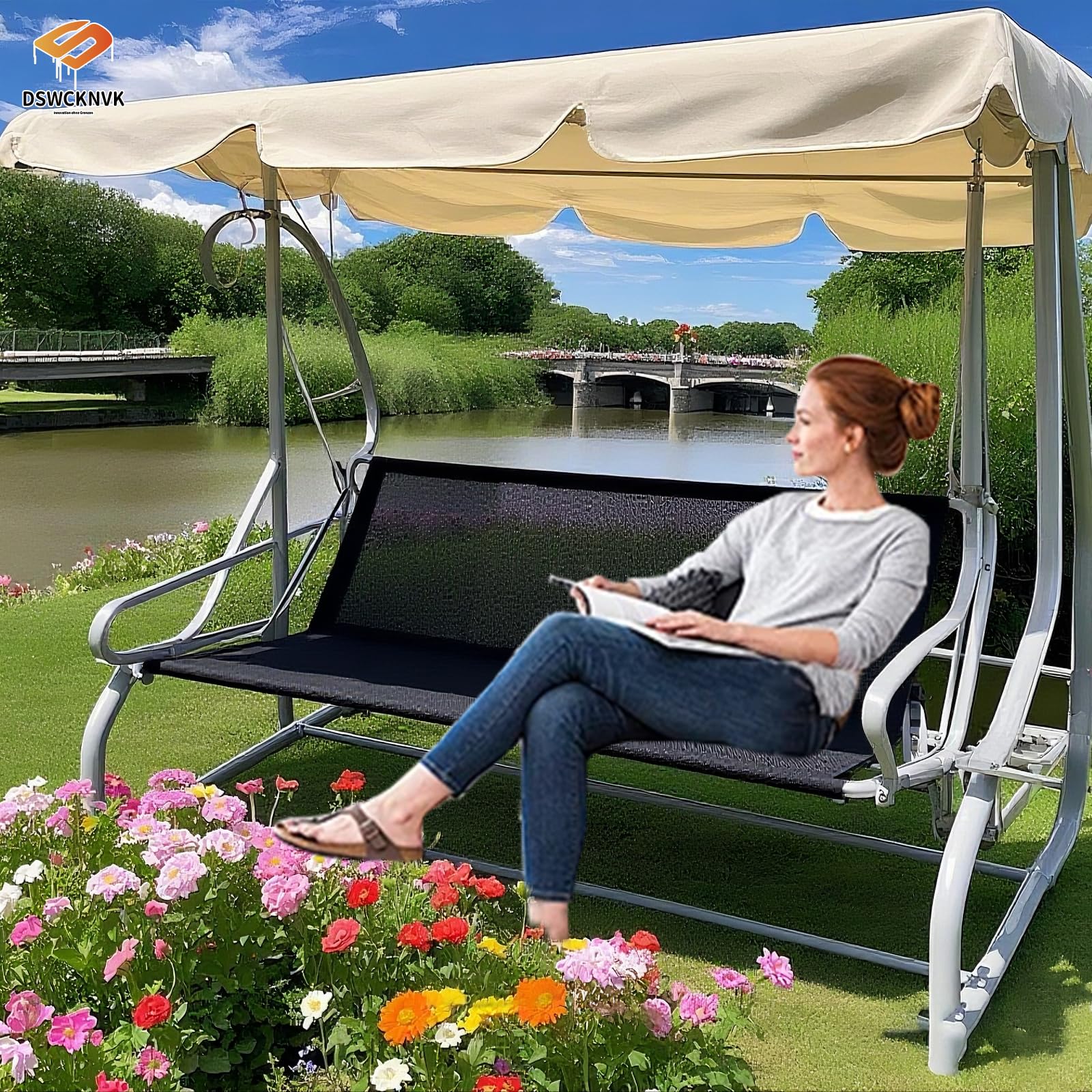 Textilene Hollywoodschaukel Sitzbezug Dauerhaft,Ersatz-Schaukelsitzbezug für Gartenschaukel,Textilene Schaukelsitz Sitzbezüge,Hollywoodschaukel Ersatzteile Sitzfläche