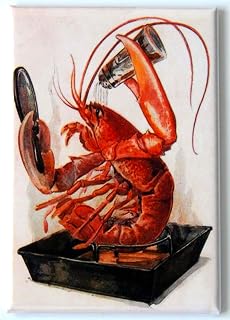 Crawfish Cooking Fridge Magnet (2 x 3 inches)