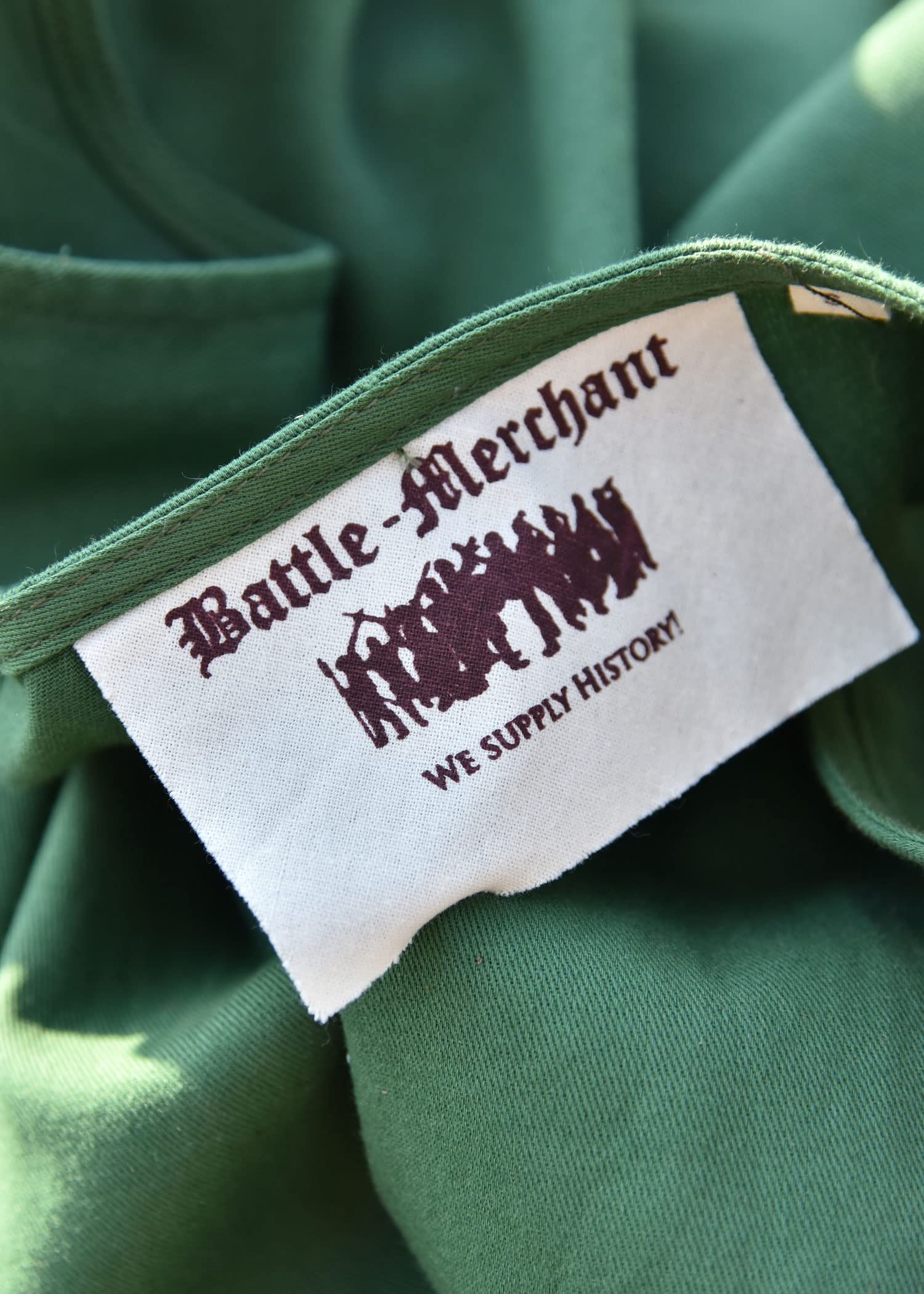 Battle-Merchant - Ärmelloses Mittelalter Kleid Lene für Damen - mit Taschen - Trägerkleid Bauernkleid Überkleid Mieder - Baumwolle