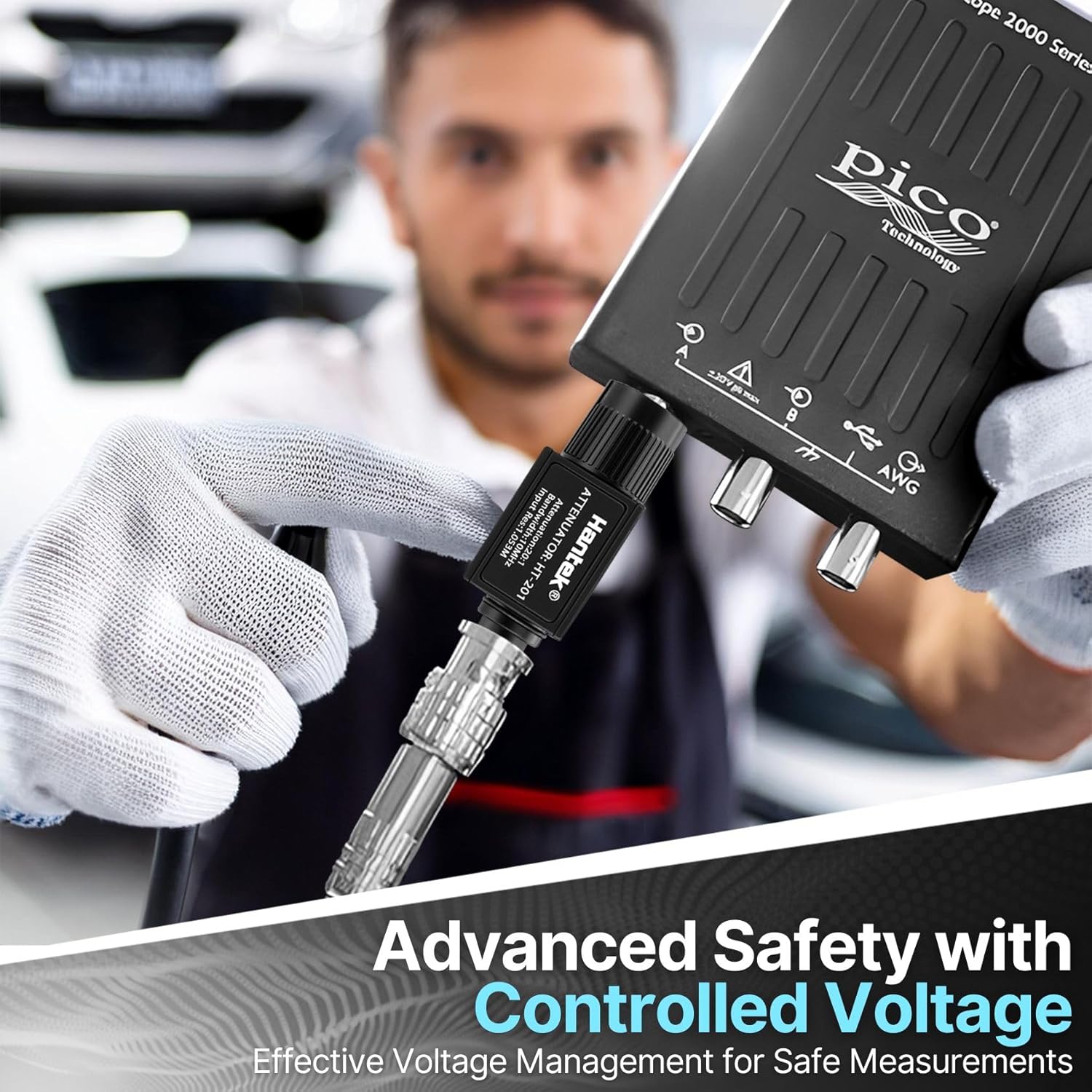 Hantek 20:1 Passive Attenuator for Pico Auto Scope Ignition WF UK, 300v Max (Original OEM Version) Injector and Primary Ignition Waveforms with Oscilloscope