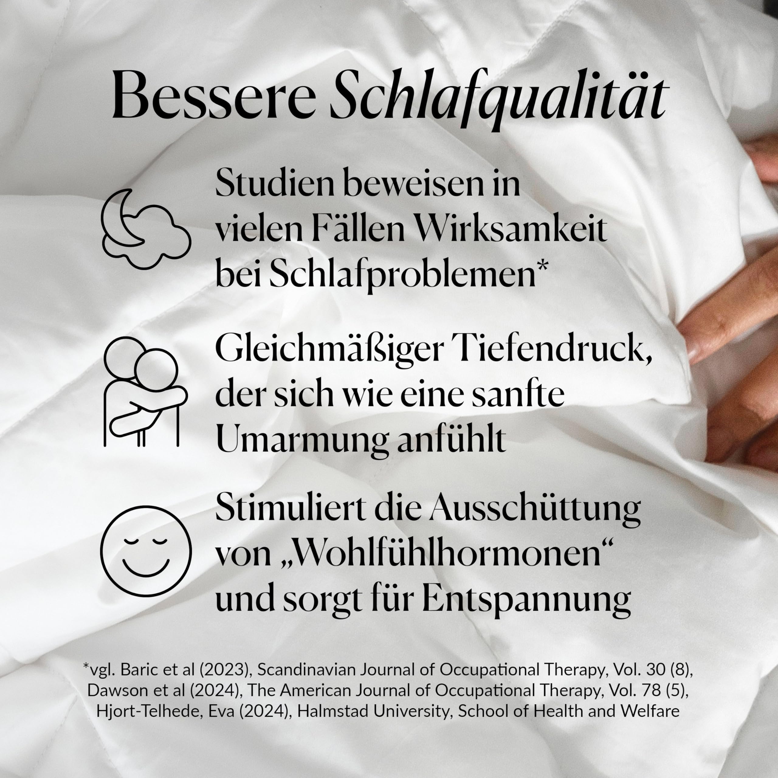CURA Pearl Classic Gewichtsdecke 150x210 7kg - Anti Stress Therapiedecke - Schwere Decke für tiefen Schlaf und bessere Erholung - Schwere Bettdecke aus 100% Baumwolle - Heavy Weighted Blanket
