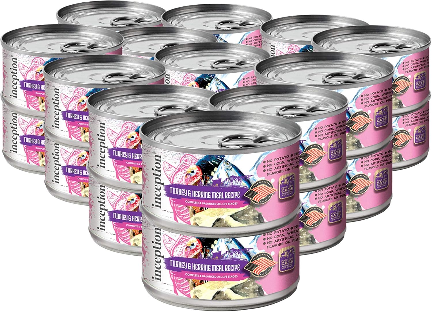 Inception® Wet Cat Food Turkey & Herring Recipe Complete