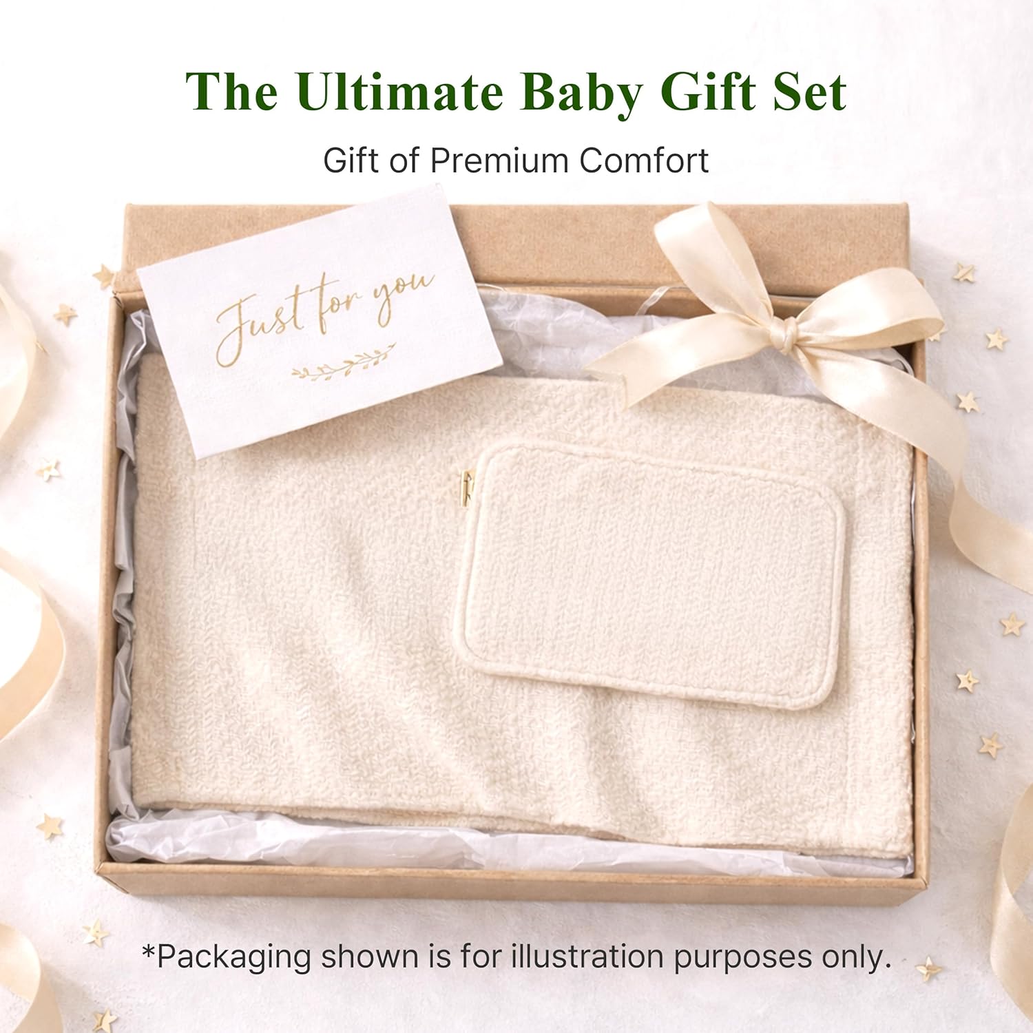 Cymora Bébé Multi-Use Baby Pillow Cloth & Tummy Blanket Set, Hand-Woven Organic Cotton Newborn Essentials, Absorbent Burp Pad & Calming Tummy Cover, Luxury Gift