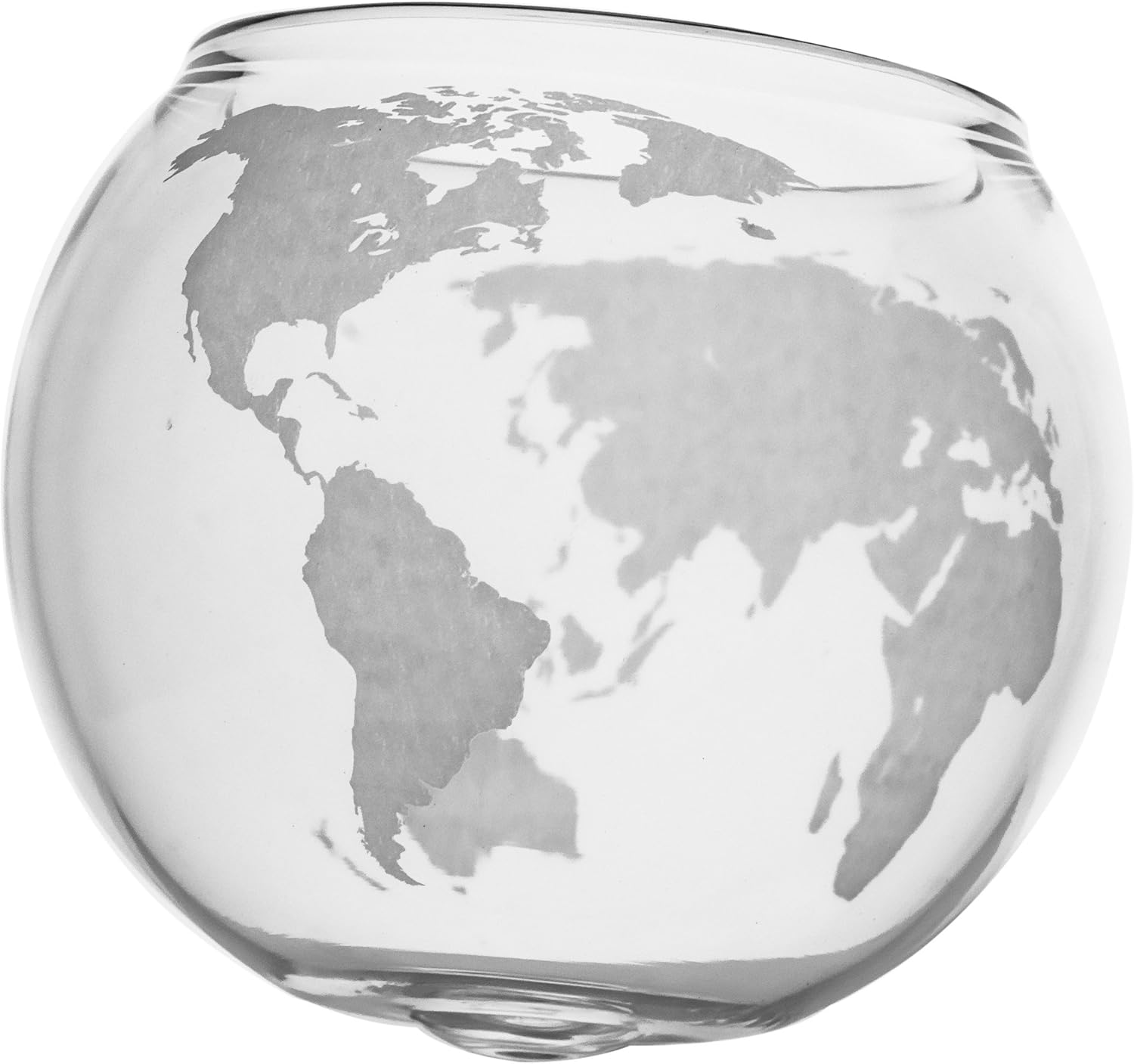 Etched Globe Whiskey Glasses -Rocks Glass for Rum, Tequila, Scotch, Glasses- Whiskey Gifts - 10oz Cocktail or Old Fashioned Glass (Set of 2) - Unique Bar Decor & Bourbon Gifts from