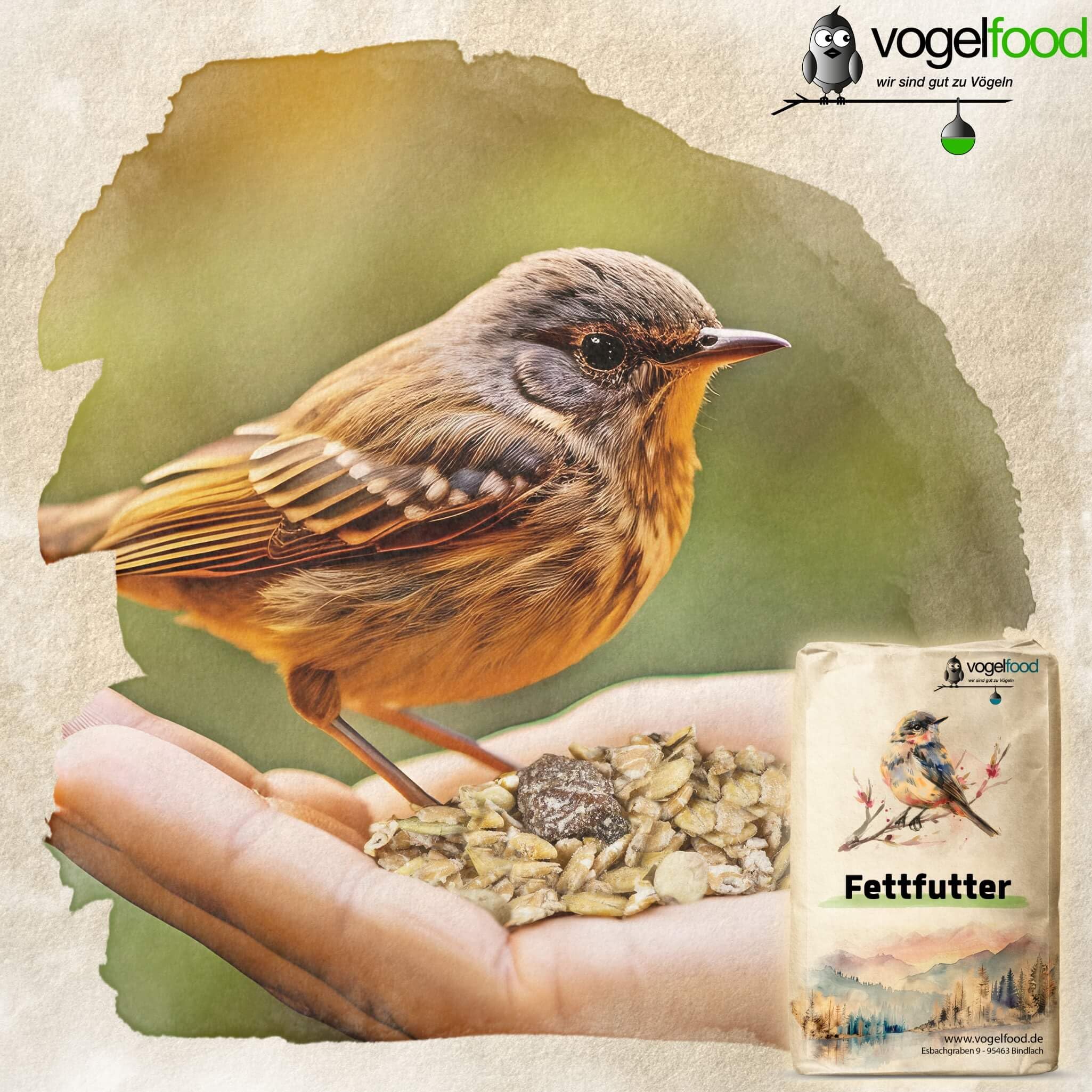 Samore Fettfutter für Wildvögel 25 kg Müslifutter Vogelfutter