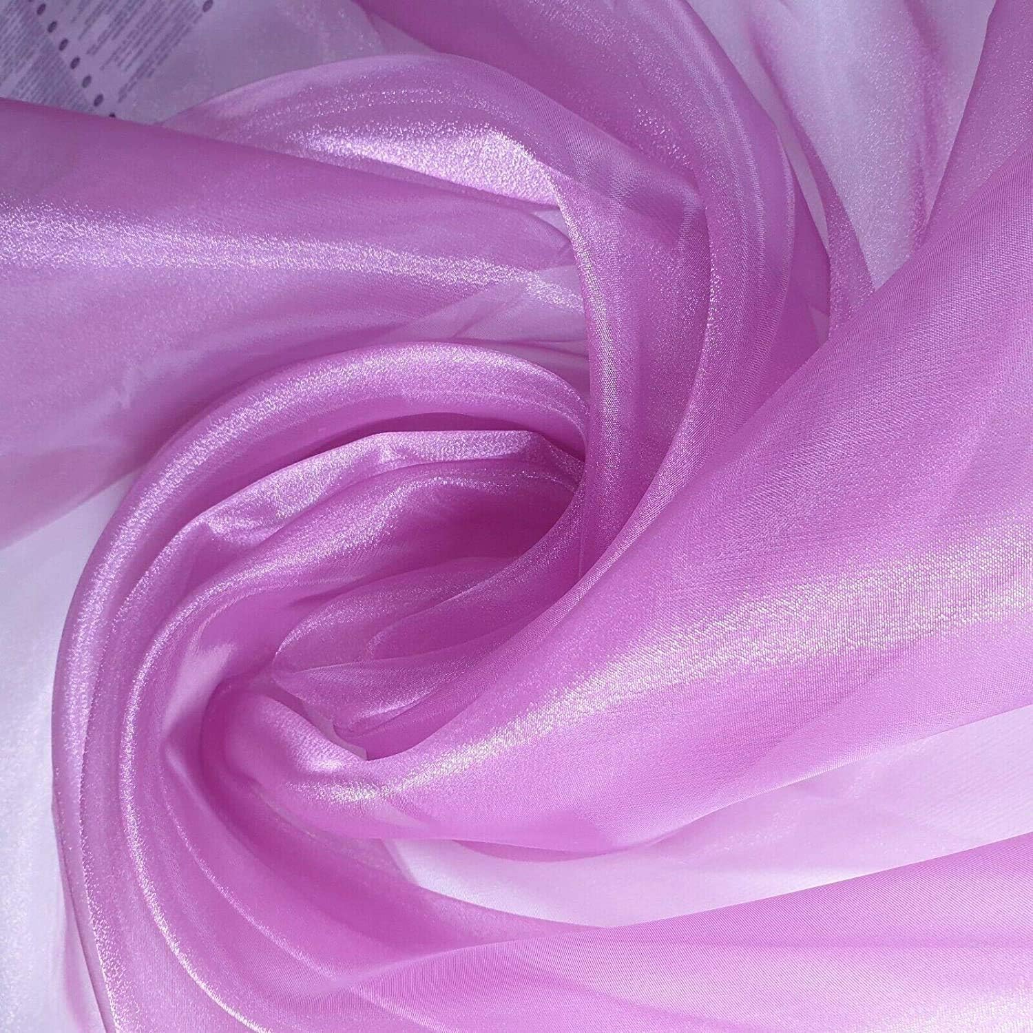 2 Meter Sheer Organza Fabric Voile Drape Curtain, Wedding Fabric 150cm Organdie by Meter (Plum)