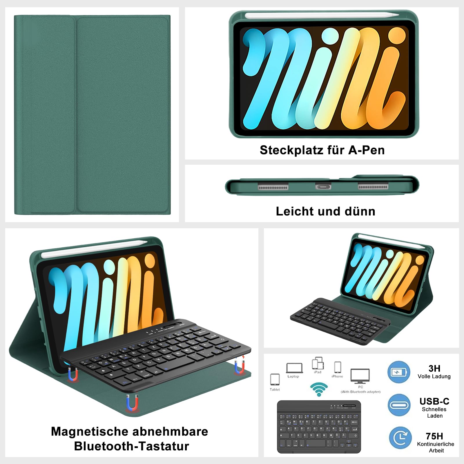 iPad Air 2 Pro 9.7 Toetsenbord Hoes Keyboard Case Rosé
