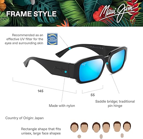 Miniatura 6 de Maui Jim Gafas de sol rectangulares Kupale