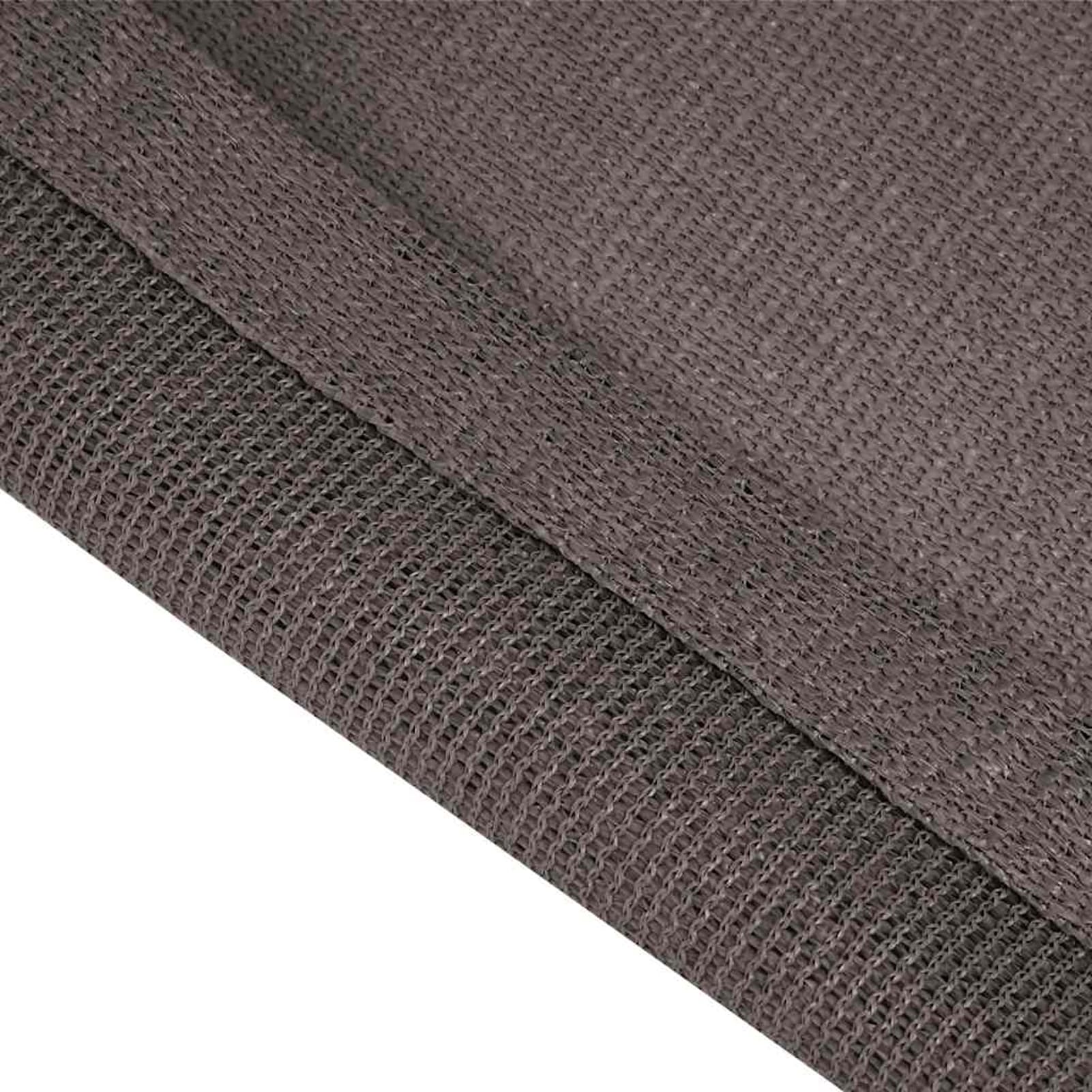 Gecheer Zeltteppich wasserdurchlässig atmungsaktiv 250x450 cm Anthrazit mit integrierten Ösen für Camping und Outdoor Nutzung