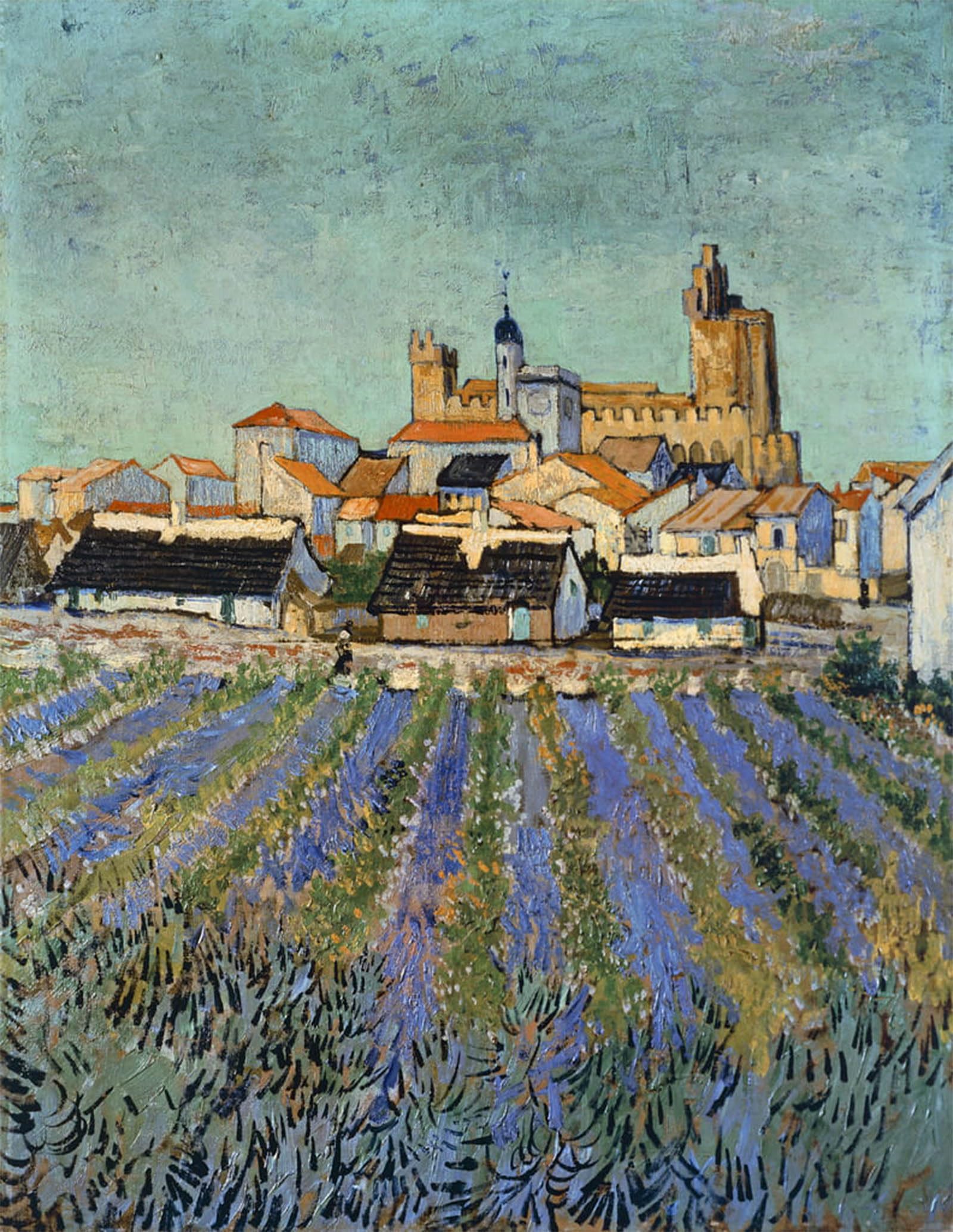 ARTXLXXBN Famous Art Print Poster Vintage Wall Art Saintes-maries-de-la-mer Canvas Art Poster for Home Decor 60x90cm