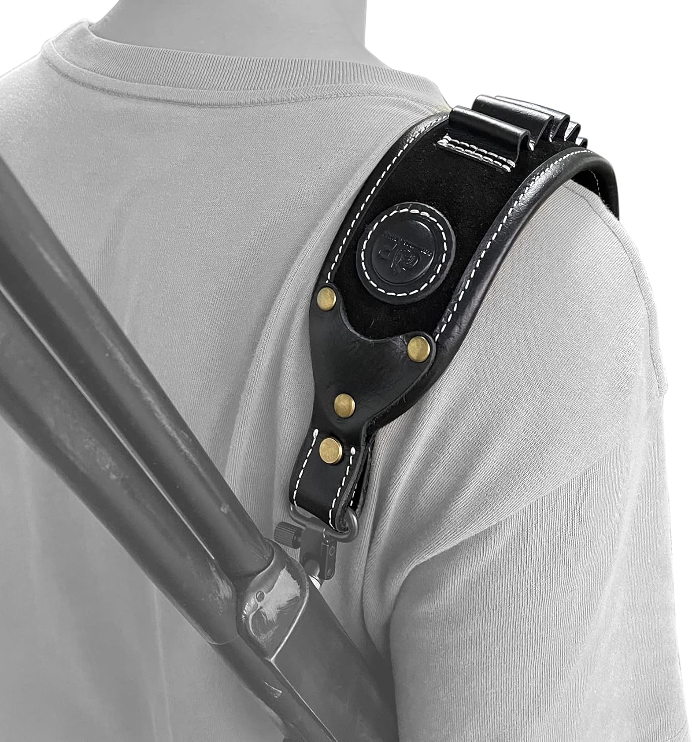 WAYNE'S DOG Leather Gun Sling Shell Holder Hunting Rifle Sling with Handle Strap for .308 .357 .30-30 .45-70MAG 12GA