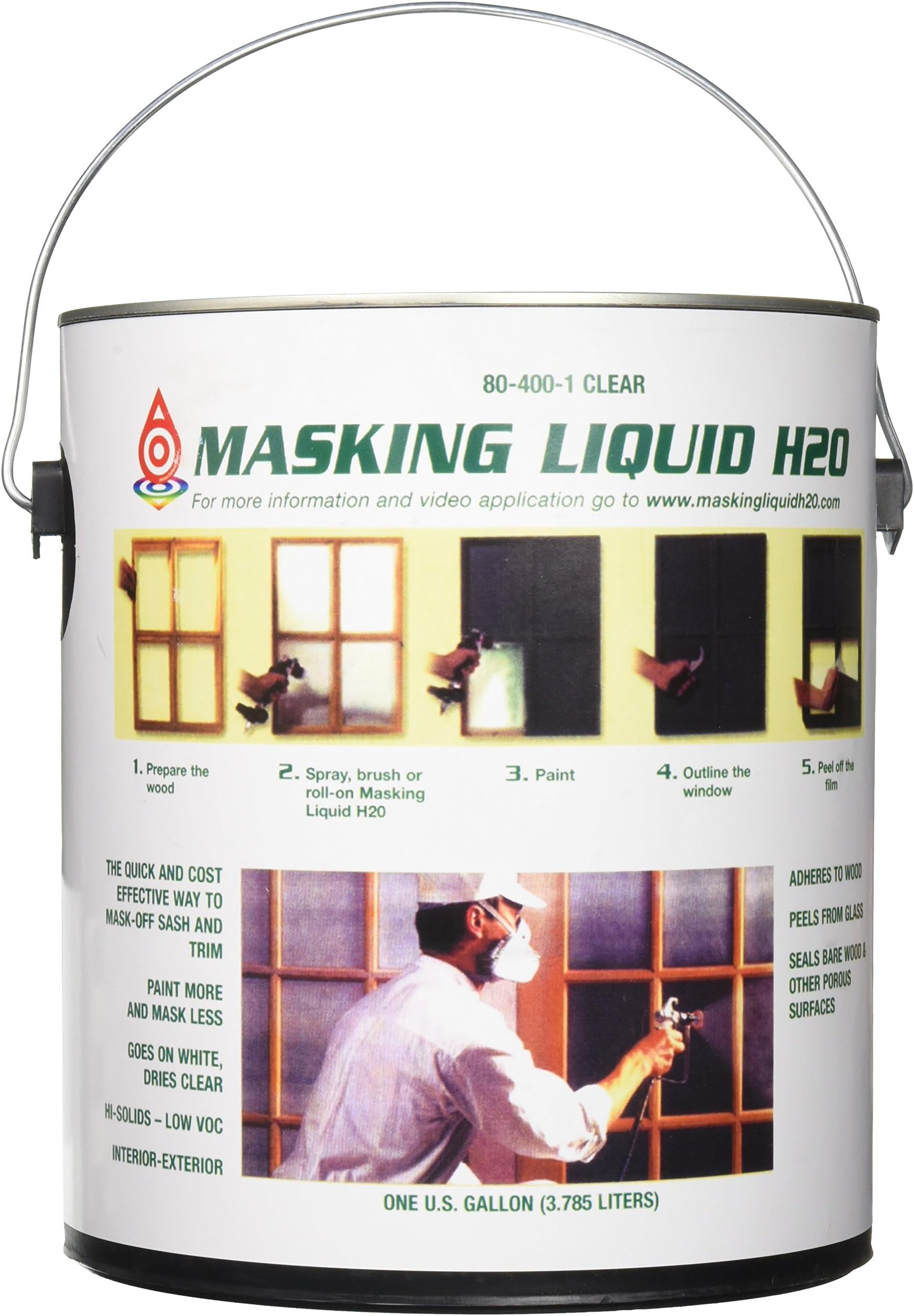 155585 80-400-1 1G Clear Masking Liquid H2O 1 Gallon (Pack of 1)