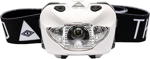 Miniatura 6 de Faros delanteros de tercer ojo, potente y elegante linterna LED para campamento, 168 lúmenes, luz roja y blanca, inclinación ajustable, múltiples