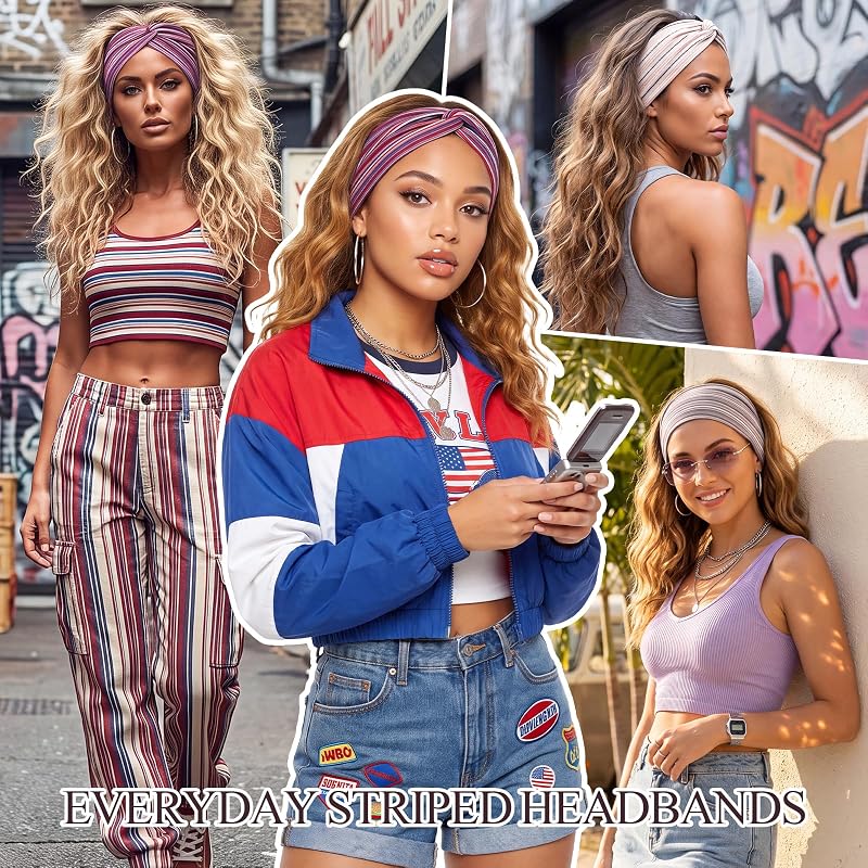 Needbrock Striped Headbands – Designed for women