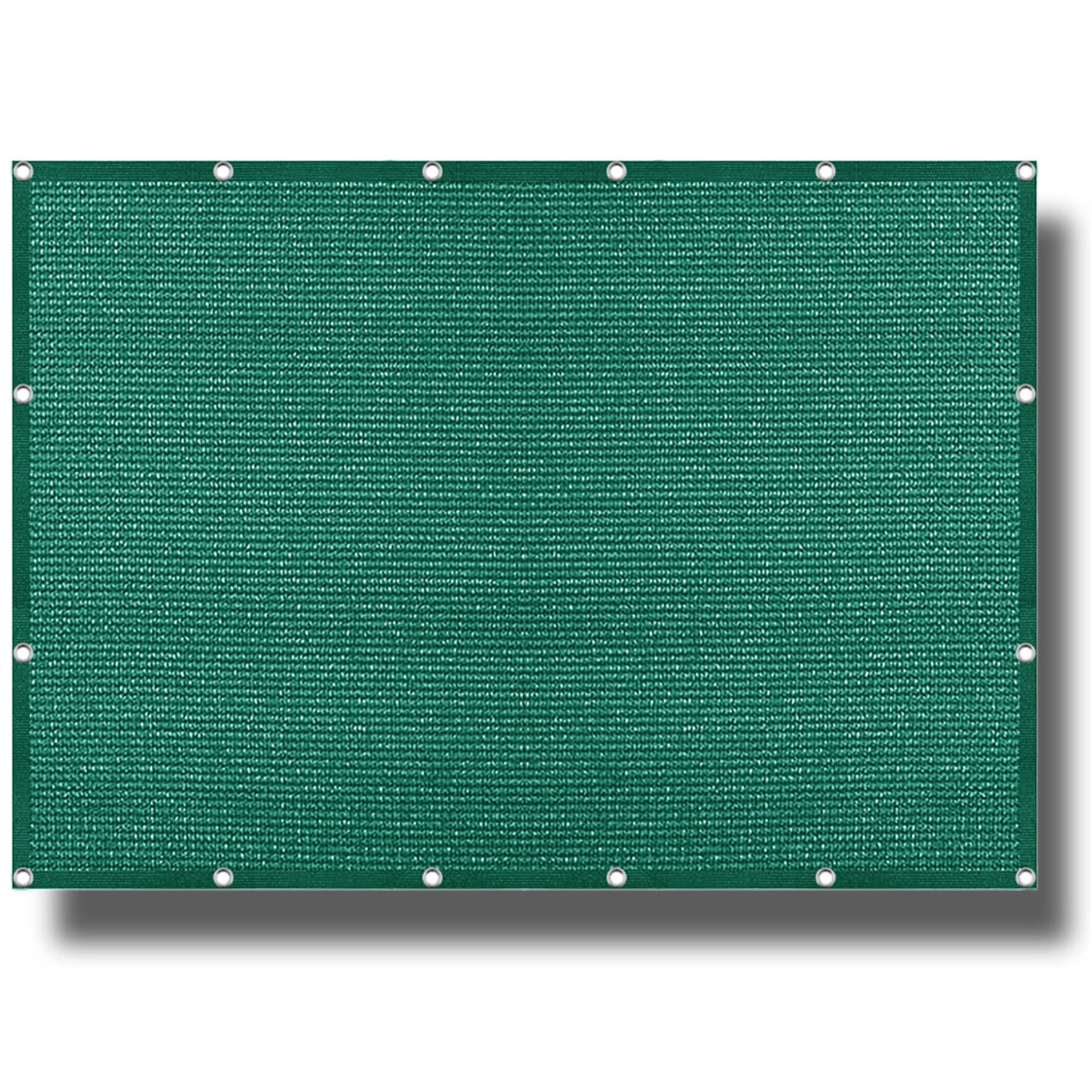 Voile d'ombrage anti-chaleur 100x420 cm résistant au vent vert foncé
