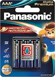 Panasonic Pilha Alcalina Premium Aaa Com 4 Lr03Egr/4B96