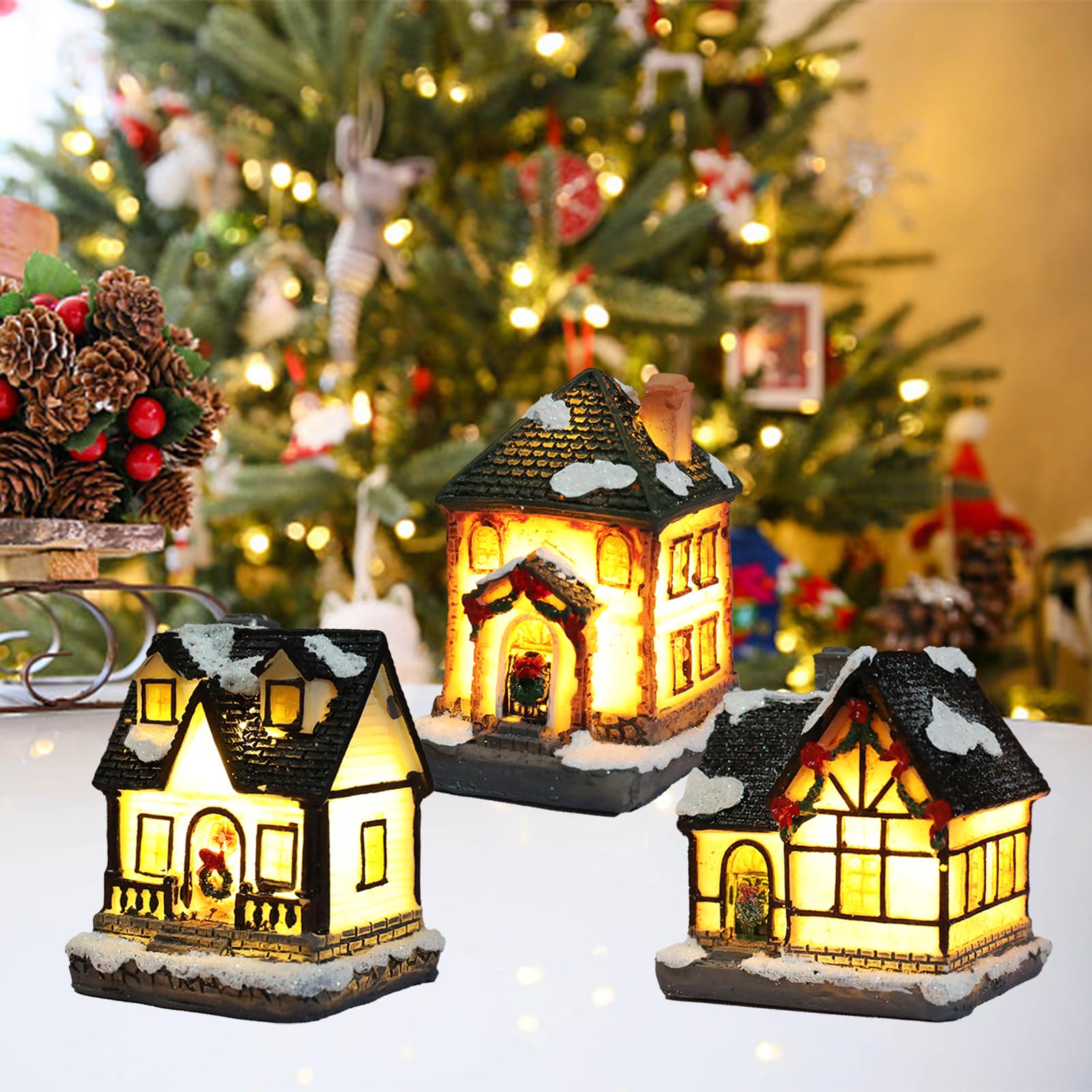 Shudehill Giftware Village Pottery Ceramic Tealight Holder Autumn Collection Houses - Pumpkin or Acorn Designs (Pumpkin)