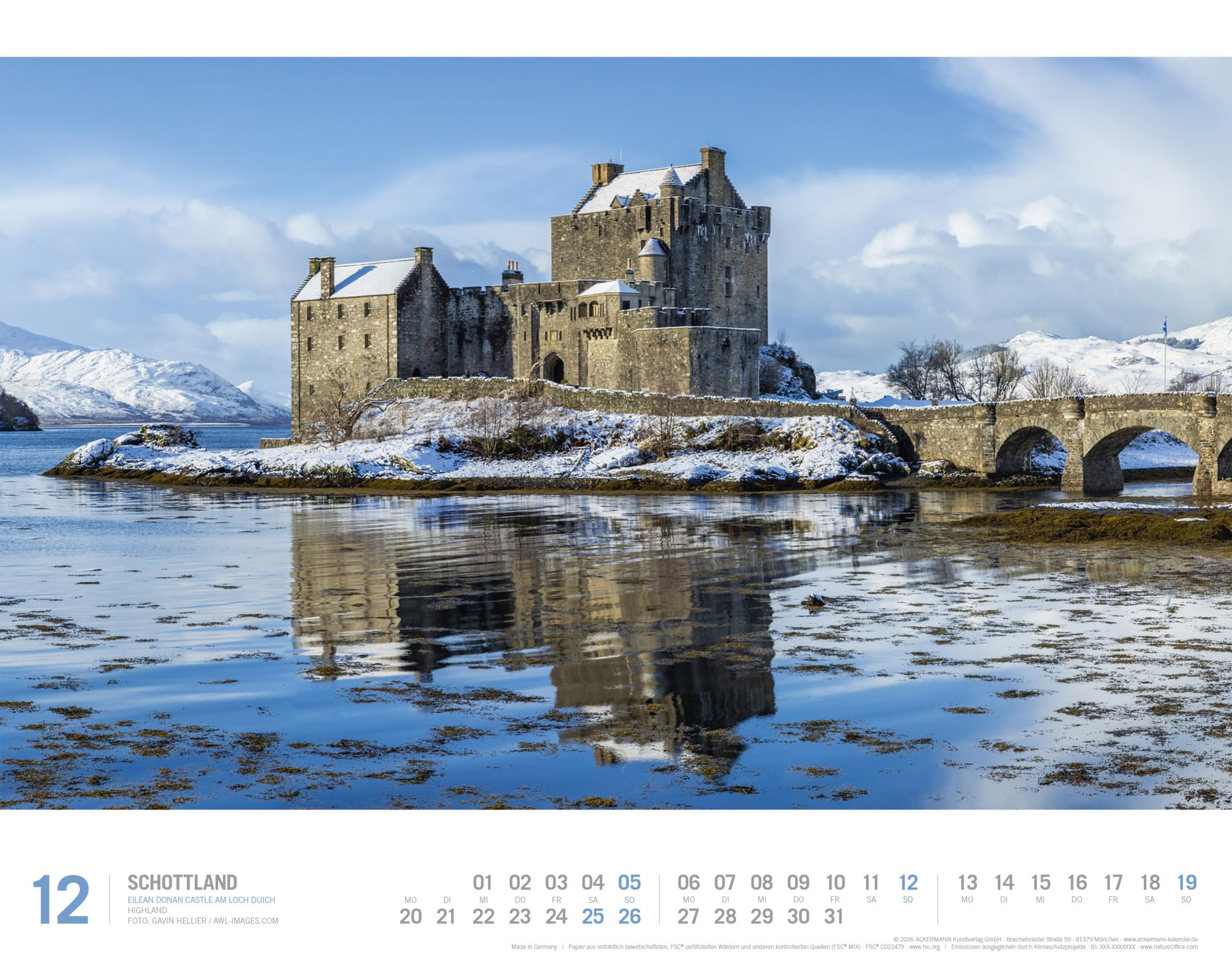 Schottland Kalender 2027 | Unterwegs zwischen Highlands und Hebriden: Imposanter Reise-Kalender im großen Querformat (54x42 cm) | Edinburgh