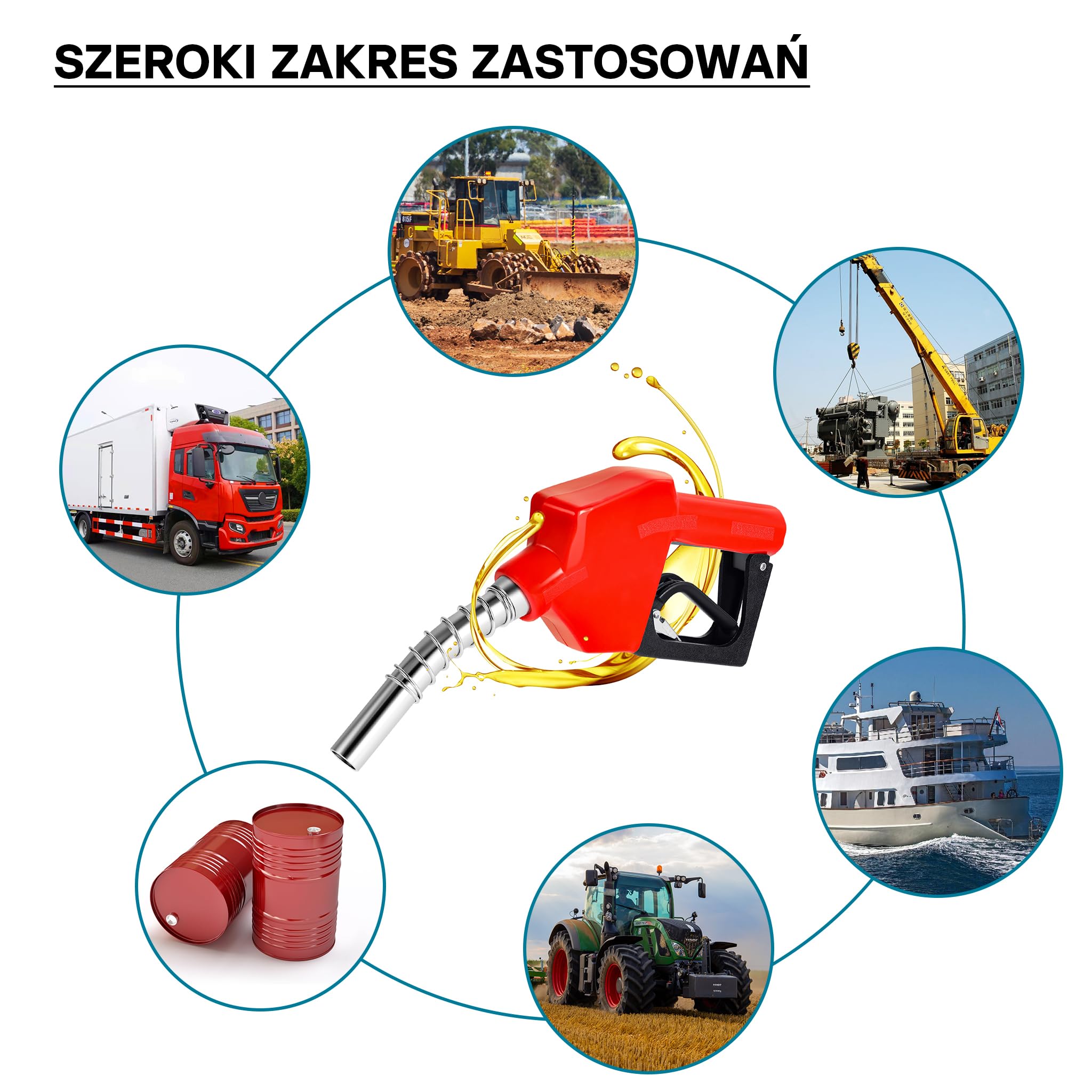 Wiltec Pompa do oleju napędowego, opałowego 150 W 40 l/min, przenośna z zaciskami do akumulatora, wężem i pistoletem