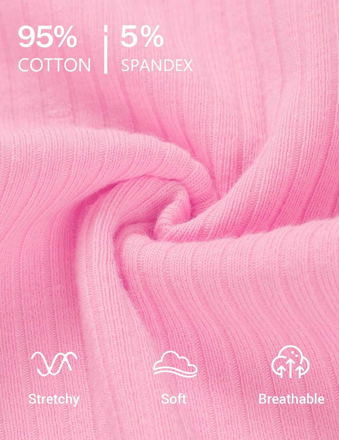 3 Pack Toddler Girl Flare Pants Baby Girls Ribbed Leggings Infant Bell Bottoms Clothes Size 18M-5T - Image 7