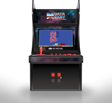 My Arcade Data East Classics Mini Player - 10 Inch Mini Arcade Machine Cabinet - 34 Retro Games Included - Heavy Barrel, Caveman Ninja, and More - Licensed Collectible