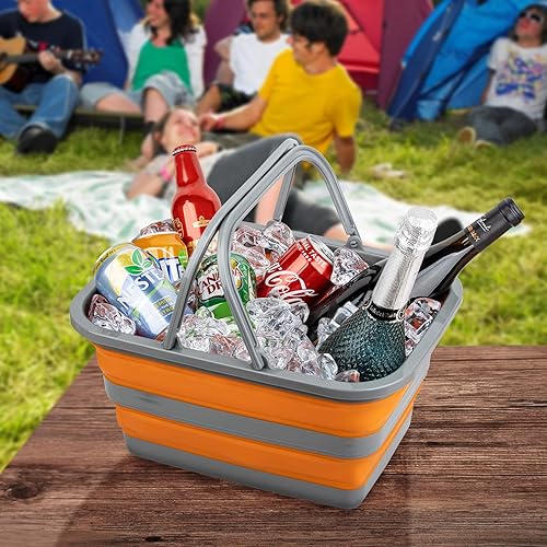 Miniatura 6 de Fregadero plegable con lavabo de 3.17 galones12L para lavar platos, acampar, senderismo y hogar