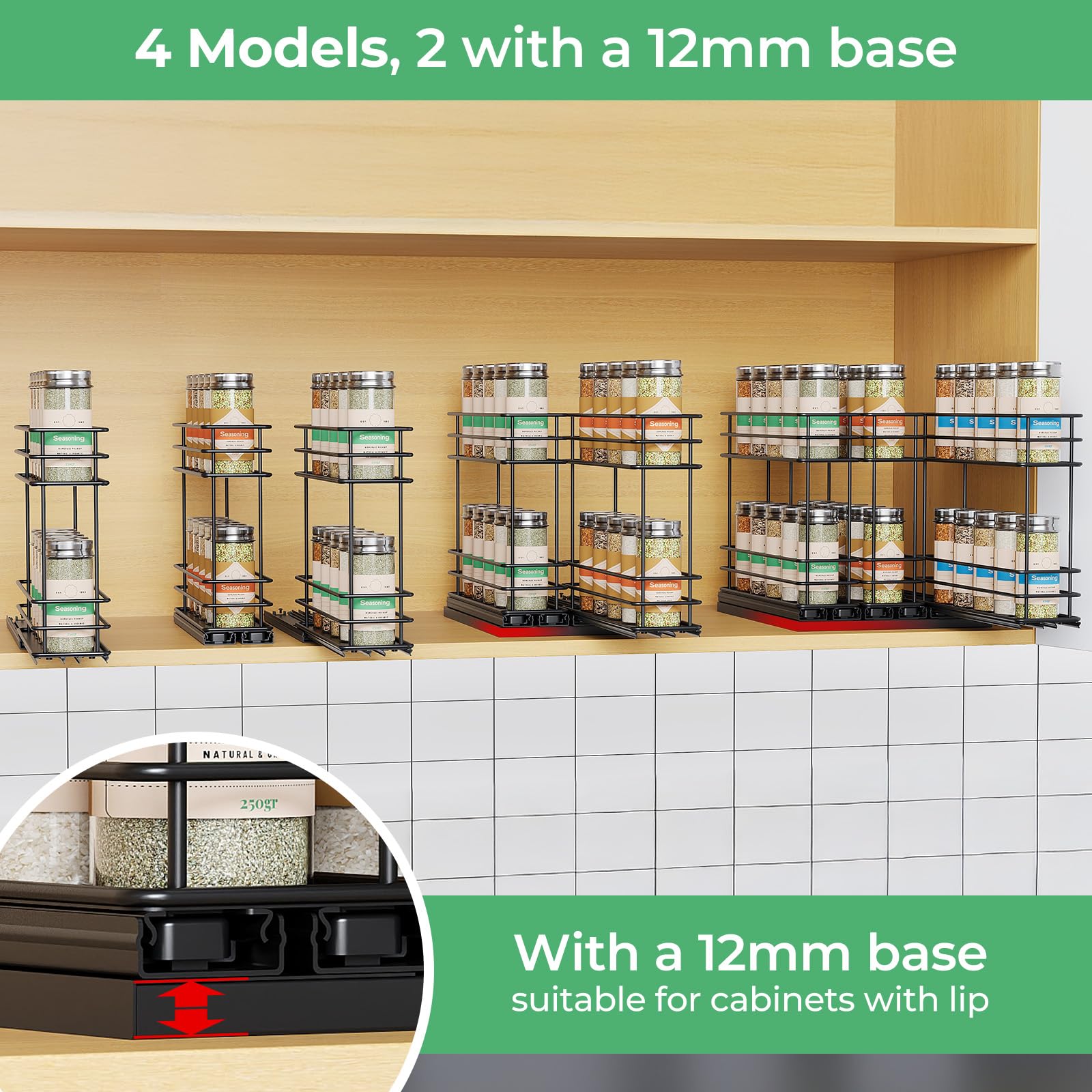 Diy Pull Out Spice Rack Diy Spice Rack Tier Wide Slide Out Spice Rack