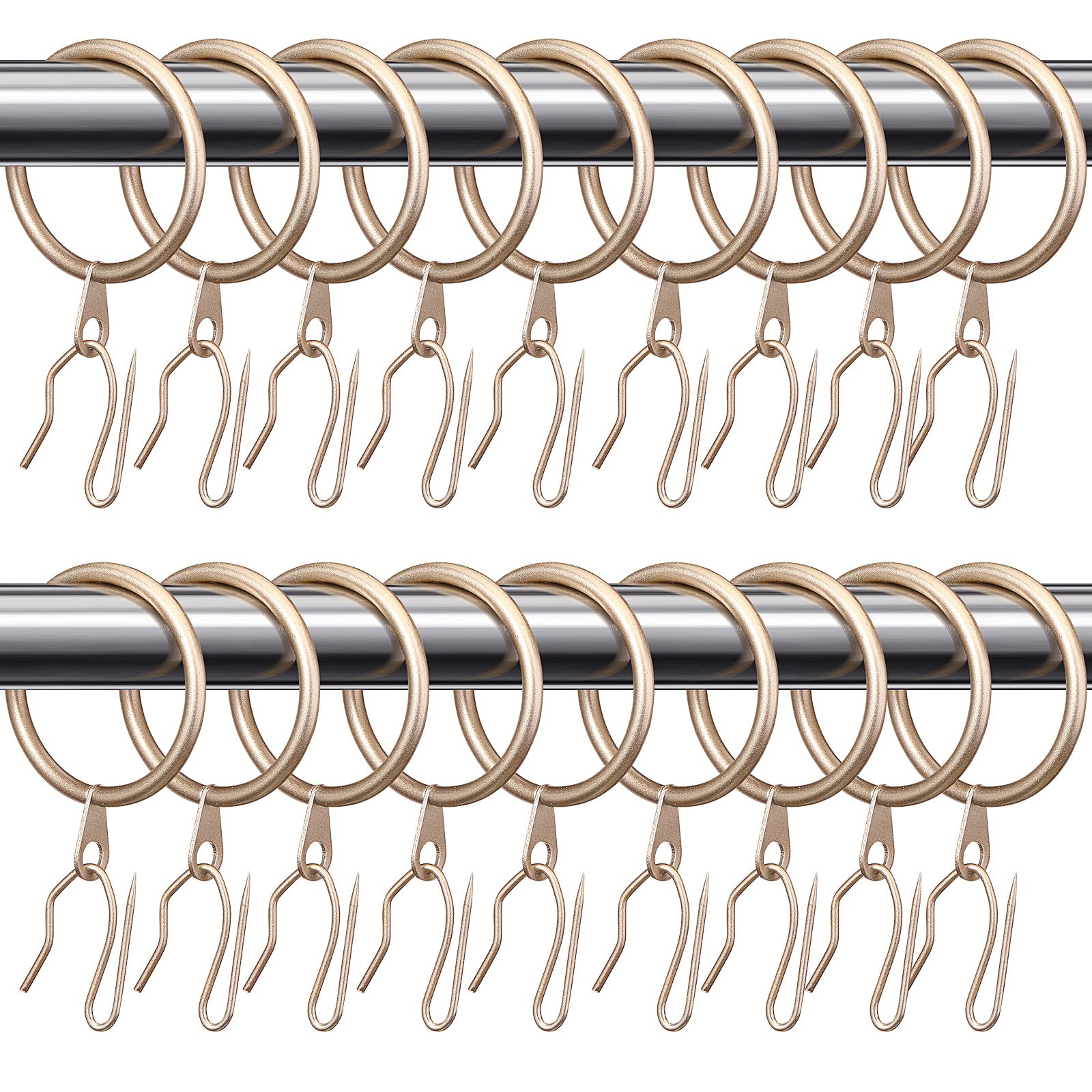 Amazon.com: Qunclay 100 Set 1.26 Inch Metal Curtain Rings with Eyelets ...