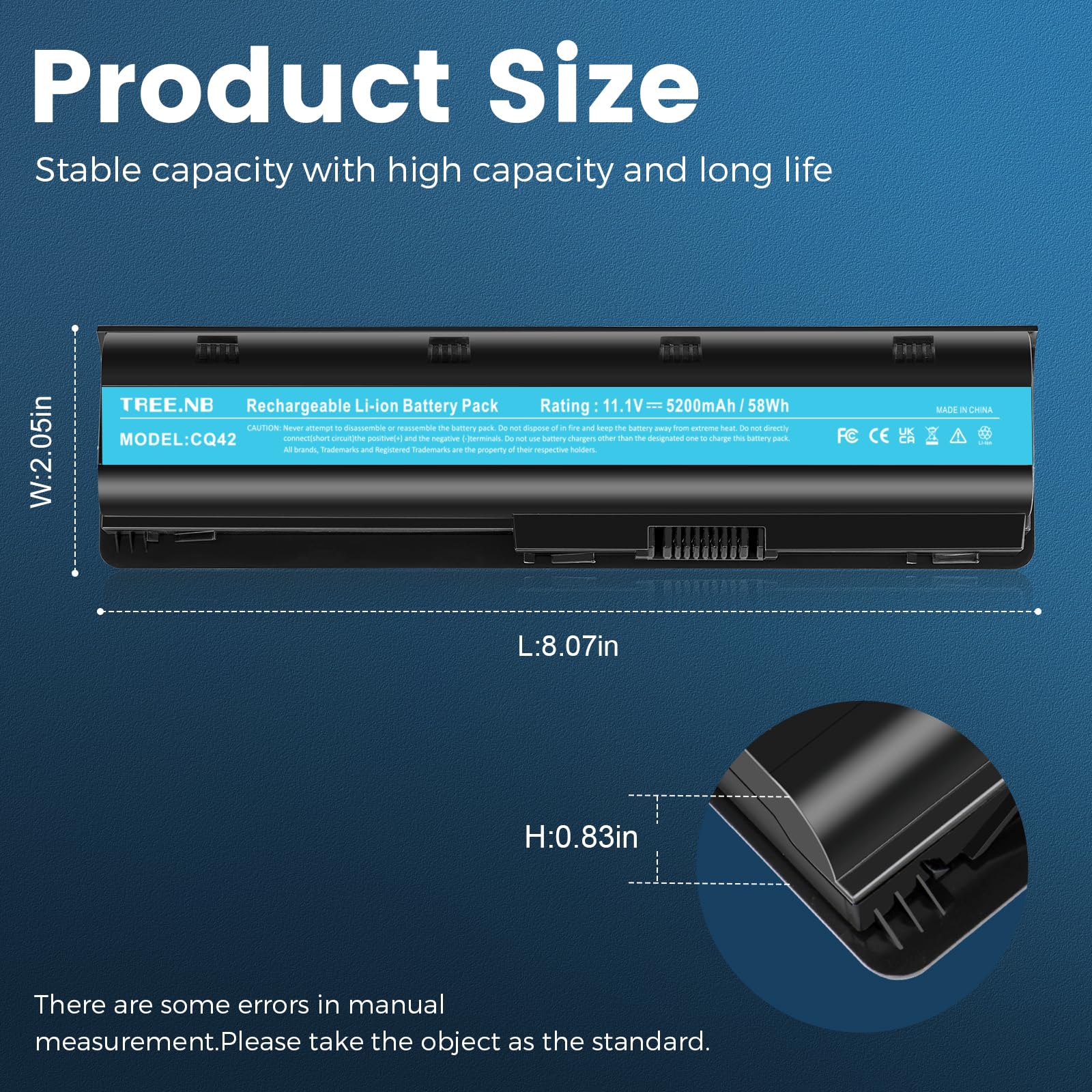 Batteria Sostitutiva Per Laptop HP MU06, 593553-001 – Compatibile Con HP G62, Compaq Presario CQ42, Pavilion Dm4 E Altri – Lunga Durata - 2
