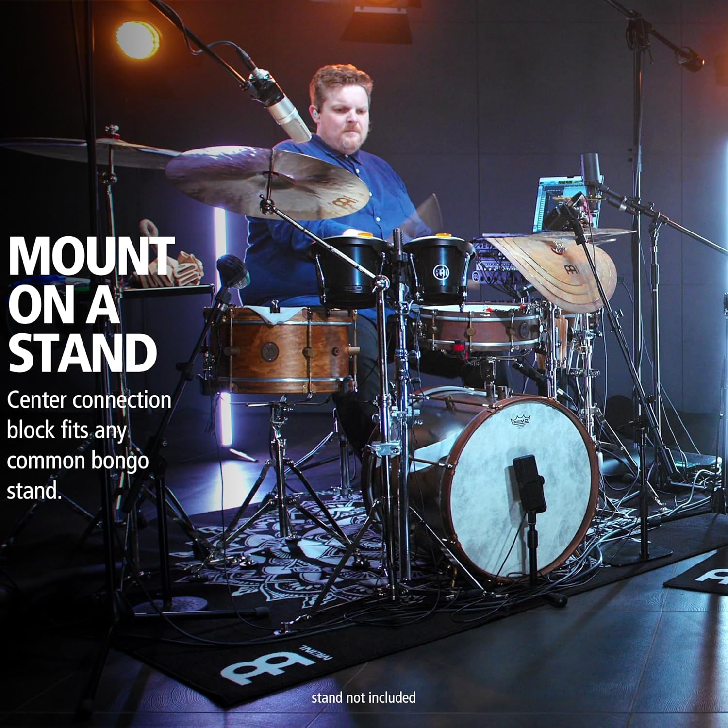 Supporto Per Bongo Meinl Cajon Height - Nero, Ideale Per Chi Suona Cajon E Bonghi - Foto 7