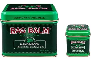 Bag Balm Original Skin Moisturizer 2 Pack (8 Ounce & 1 Ounce)