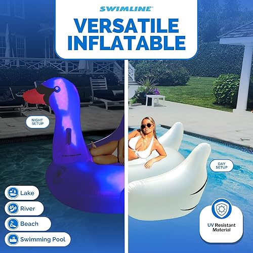 Miniatura 30 de Swimline 90703 - Pato señuelo gigante para montar (88"/78"/42")